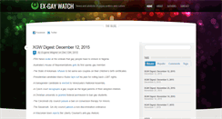 Desktop Screenshot of exgaywatch.com